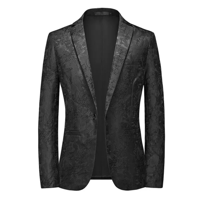 Uomo Fit Smoking Giacca Abito Suit Smart Formale Cena Festa Ballo Cappotto Top