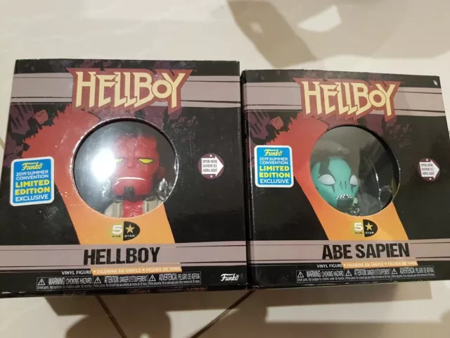 Hellboy And Abe Sapien Funko 5 Star 2019 Limited Edition Exclusive Figures...