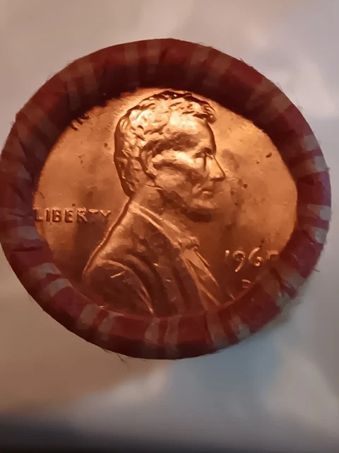 1969-D Lincoln Memorial Cent Roll - 50 GEM RED BU Pennys