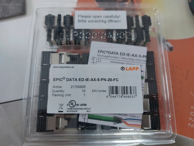 Connettore RJ45 cat.5e PROFINET ED-IE-AX-5-PN-20-FC /#G L0FE 3050