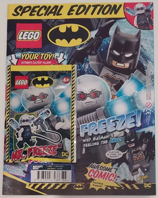 LEGO Batman Magazine DC issue 7 MR FREEZE minifigure sealed foil bag BRAND NEW