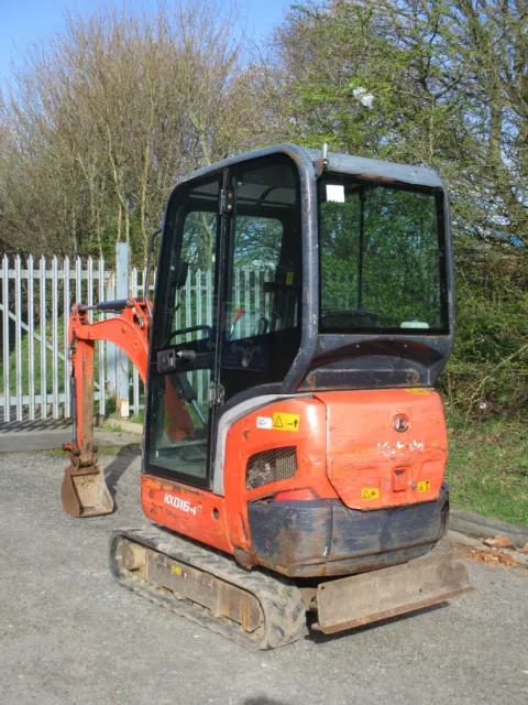 2012 Kubota KX016-4 mini digger 1.5 ton excavator cab KX015-4 jcb 801 kx36 3