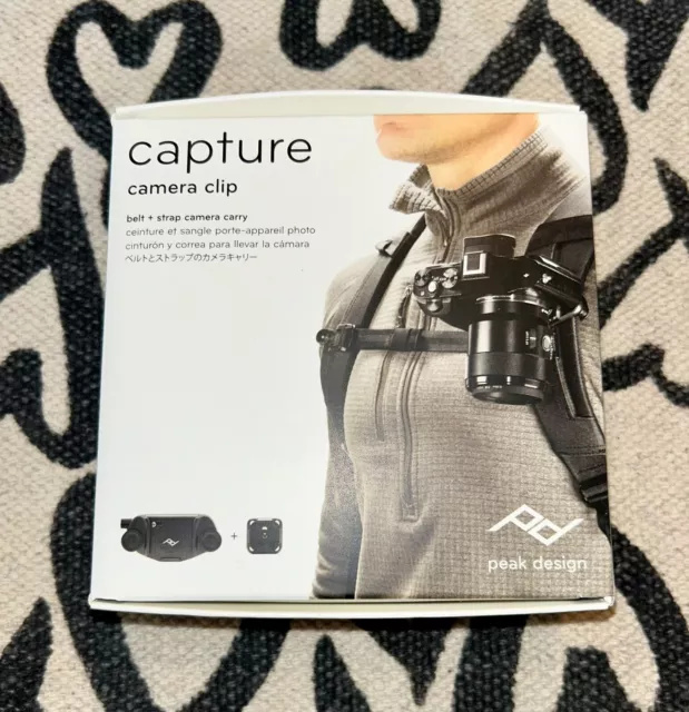 Peak Design Capture Camera Clip v3 with Standard Plate (Black) CP-BK-3 Brand New