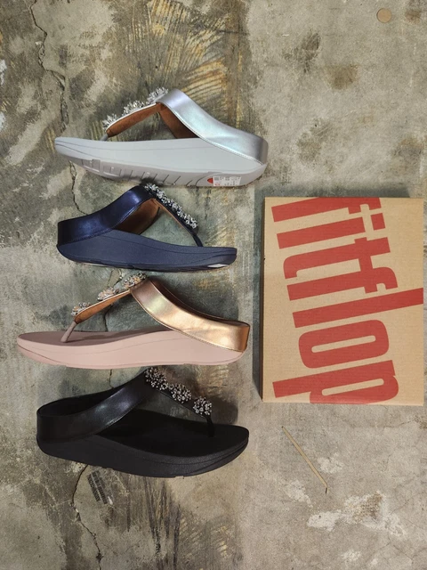 FitFlop Women's Galaxy toe post Slip Sandals Wedge Choose style & Size
