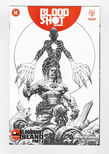 Bloodshot Reborn #14 1:50 Giorello B&W Sketch Variant Valiant Comics Vei Vf