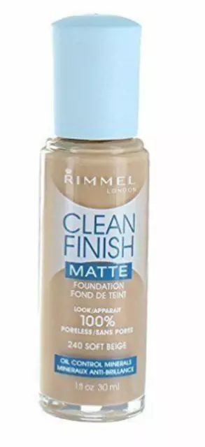 Rimmel Clean Finish Matt Fundament verschiedene Farbtöne 2