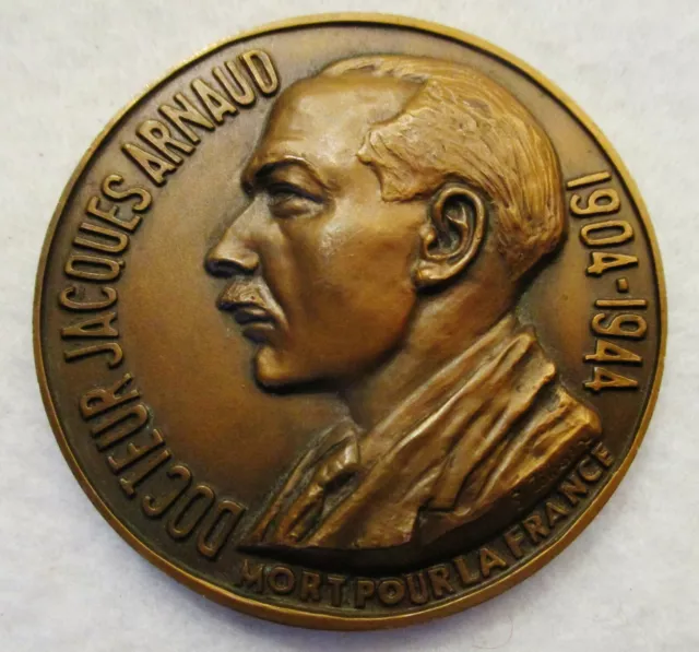 MEDAILLE SANATORIUM MONT BLANC 25° ANNIVERSAIRE JACQUES ARNAUD French medal