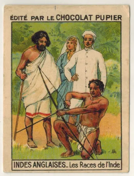 chromo-Indes anglaises"Les races de l'inde-Asie-Chocolat Pupier-Db.20