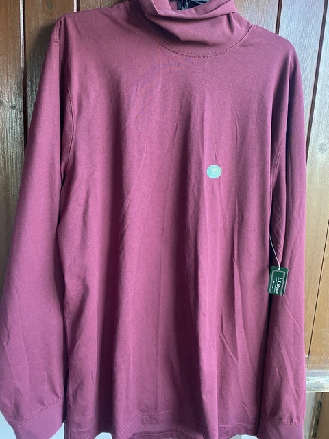 Men’s L.L. Bean Turtleneck Large Traditional Fit Cranberry Coloured BNWT