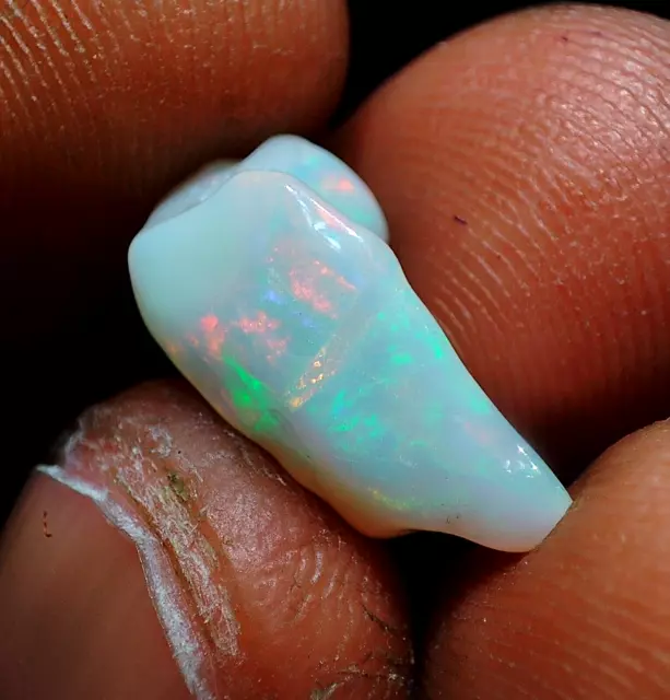 2.60 Cts AAA Natural Ethiopian Multi Fire Opal Cabochon Rough Specimen Gemstone