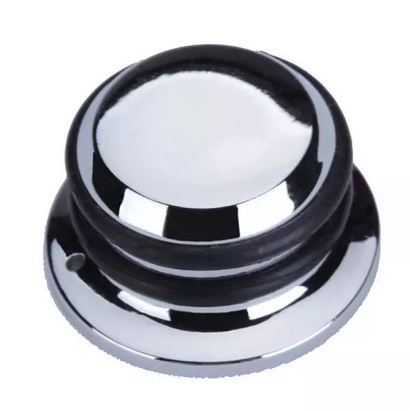 Bouton De Réglage De Tonalité De Chapeau En Métal Chromé Pour Basse De