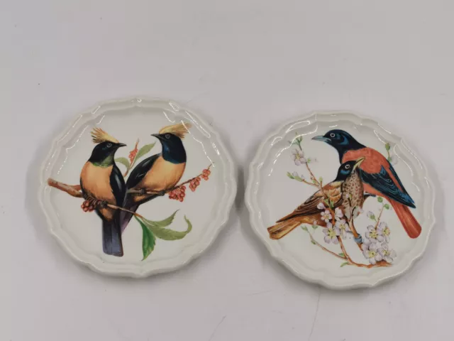 ASSIETTES EN FAIENCE ANCIENNES GIEN FRANCE   Lot de 2 pièces