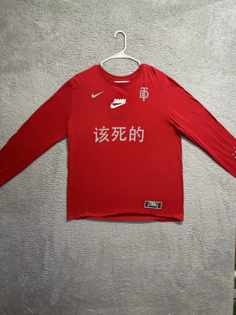 Nike X TDE Championship Tour Kendrick Lamar DAMN Tour Nike Long Sleeve Size XL Nike X TDE Championship Tour Kendrick Lamar DAMN Tour Nike Long Sleeve Size XL