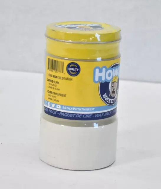 Howies Hockey Wax & Tape Roll Mix Pack 1 Stick 2 White 3 Clear Assorted