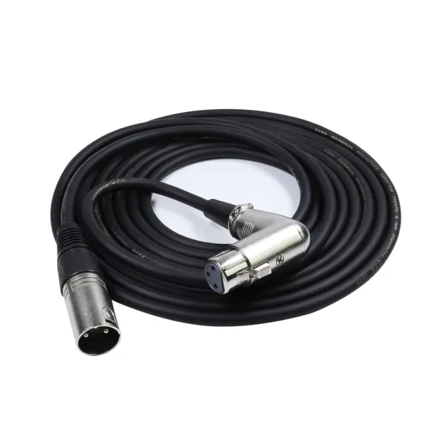 1 Pack of 30 Feet XLR Male to Female Cable - 1Pc 30 Ft. 3 Pin Right Angle Balanc