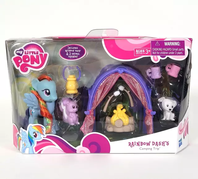 My Little Pony G4 Rainbow Dash's Camping Trip Playset 2010 Hasbro Mlp New Sealed