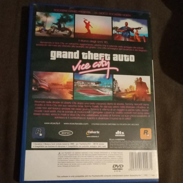GRAND THEFT AUTO Vice City Gta + Omaggio GTA 3 III PAL ITA PS2 italiano ...
