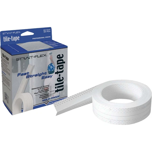 Strait Flex Tile-Tape 2-1/4 In. x 100 Ft. Cement Board Tape T-100-12 Pack of 6