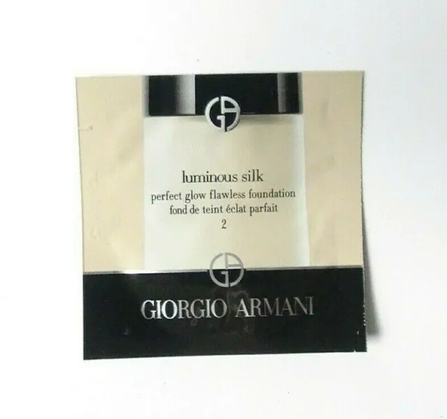 Giorgio Armani Luminous Silk Perfect Glow Flawless Foundation Shade 2 1ml Sample