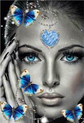Antler Donna 5D trapano circolare COMPLETO Diamond Pittura Cross Stitch fai da te le foto 