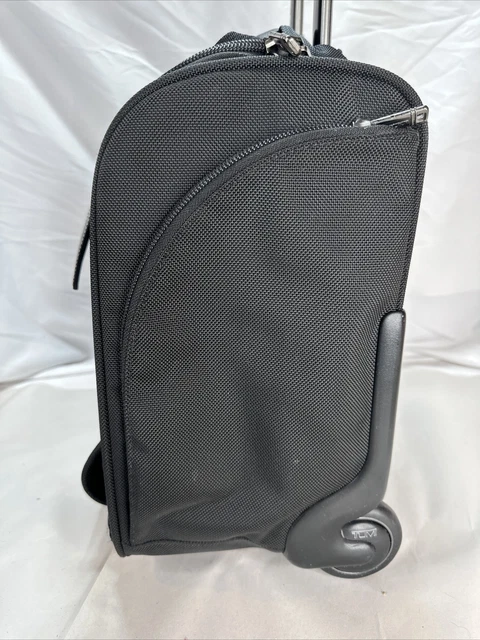 TUMI 17" Wheeled Alpha Compact Briefcase Carry On Luggage Bag Black 22051D4 BW 3