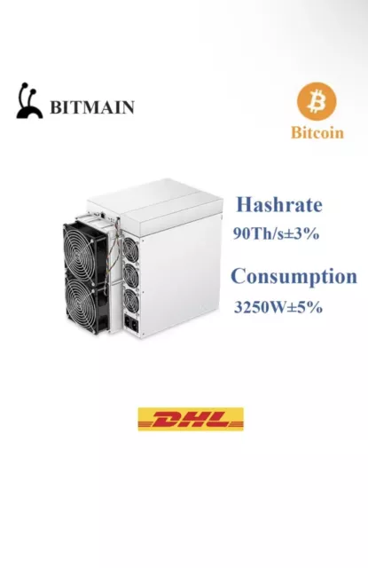 Used Bitmain Antminer S19 90TH/S SHA-256 Miner BTC Bitcoin Ready Stock