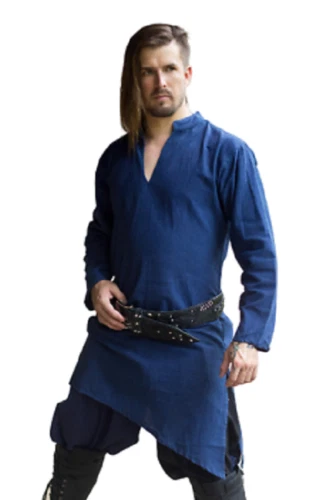 Camicia Medievale Bambino In Cotone – Con Lacci, Maniche Lunghe, Per Costumi, Halloween, Feste A Tema (3-14 Anni)