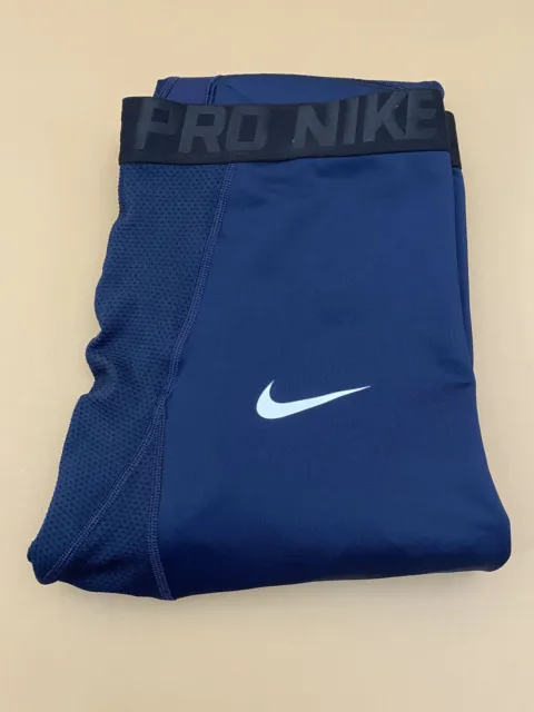 Nike NBA Pro Hyperstrong Padded 3/4 Tights Pants White Player