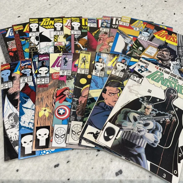 PUNISHER 1986-1991 Lot War Journal Armory Various Issues 3-64 Comic Books Marvel
