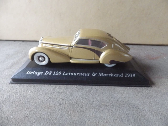 Spark Delage D8 120 Letourneur 1938 S2707 1/43