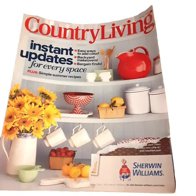 COUNTRY LIVING MAGAZINE June 2013 instant updates for every space $10. ...