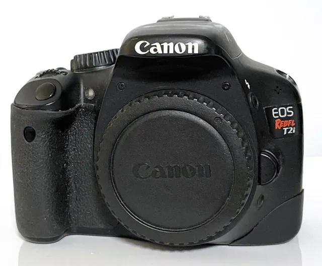 Canon EOS Rebel T2i 18-MP Digital SLR Camera - Black (Body Only)