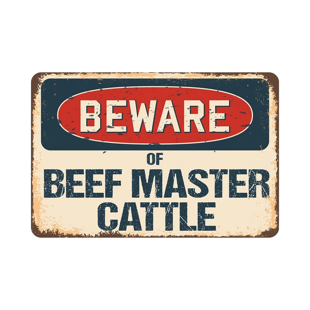BEWARE OF BEEF Master Cattle Rustic Sign Or Decal SignMission Classic ...