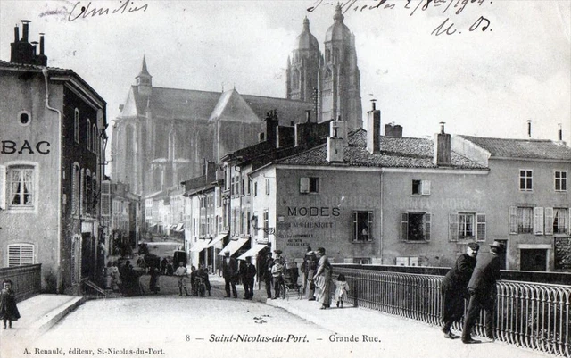 CPA 54 SAINT NICOLAS DU PORT GRANDE RUE (back undivided) (CPA ANIMEE