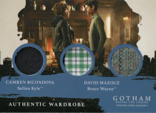 Gotham Season 2, Bicondova (Selina) / Mazouz (Bruce) Wardrobe Relic Card TM2