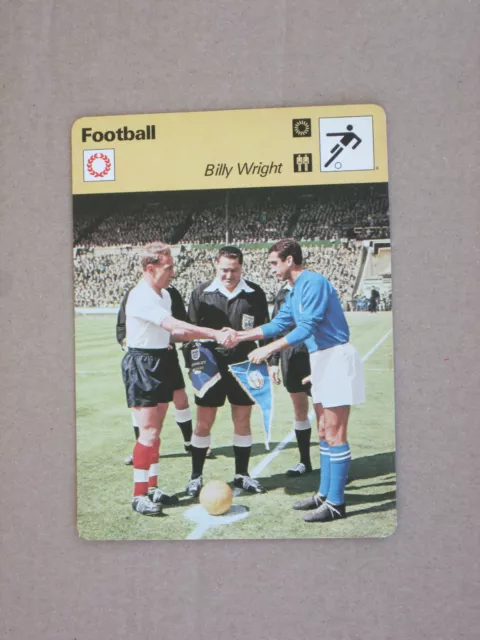 Fiche Champion Football Billy Wright Wolverhampton Wanderers Wolves England