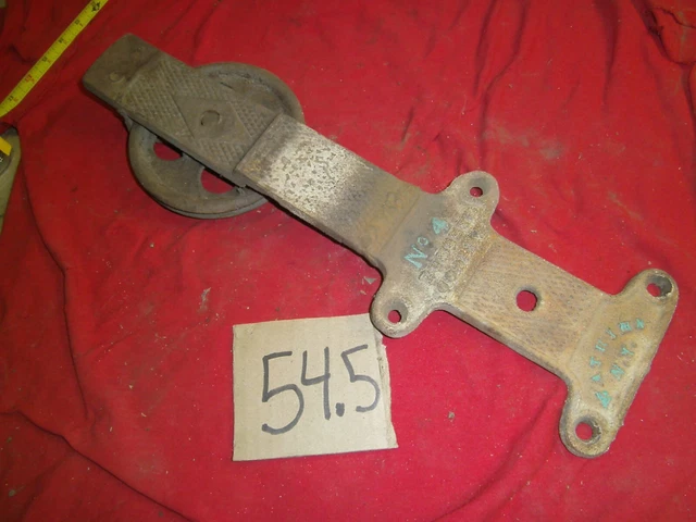 Rare Vintage Barn Door Roller WATKINS GLEN NEW YORK NUMBER NO 4 PROJECT REPAIRED