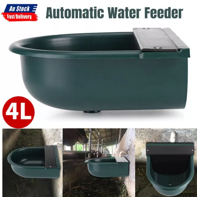 4L Automatic Farm Animal Stock Waterer Bowl Drinking Water for Horse Cow Goat AU 2