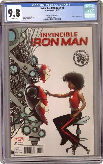 Invincible Iron Man 1C McKone 1:10 Variant CGC 9.8 2017 3993601019