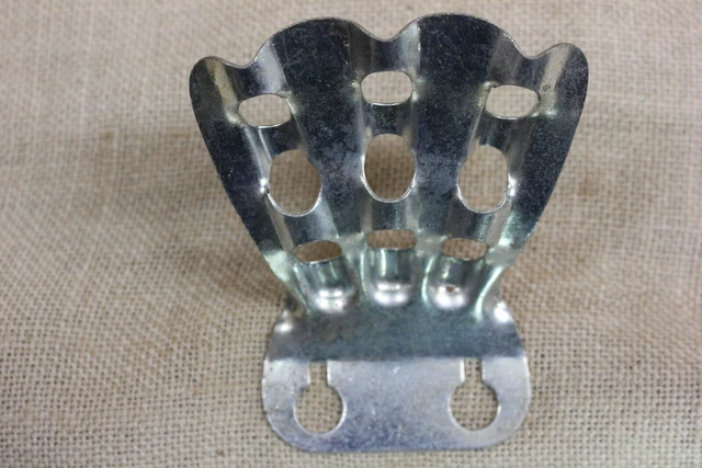 3/8” Flag Holder Holds 3 Flags Bracket Wall Mount Tarnish Vintage USA Made!
