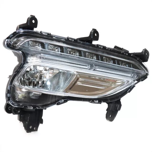 Fog Light Passenger Side Lamp LED DRL Fit For Hyundai Santa Fe Sport 2017-2018