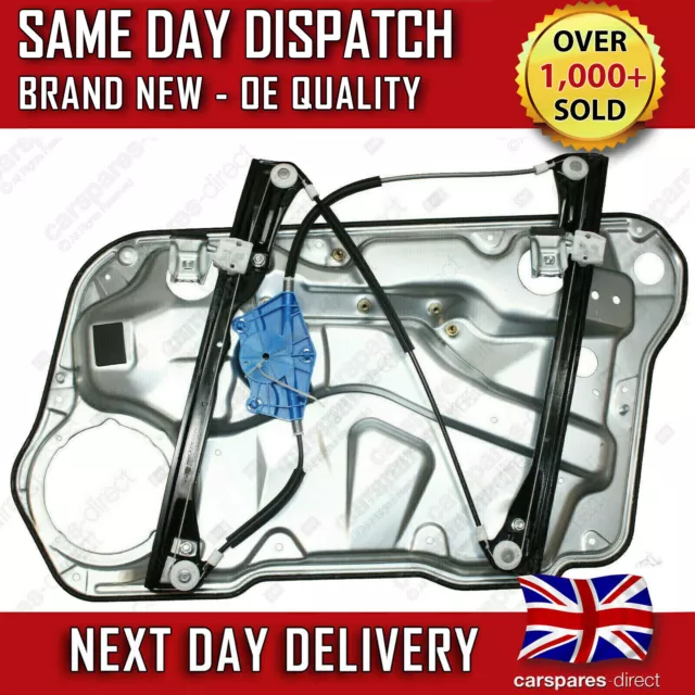 Vw Golf Mk4 1997-2006 4/5 Drs Front Left Passenger Side Window Regulator & Panel