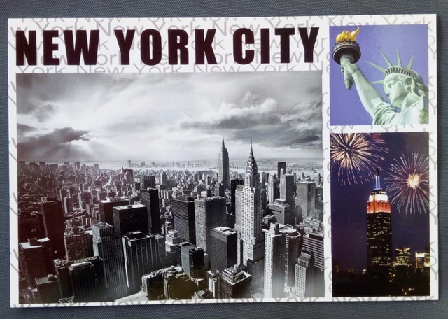 1 Carte De Vœux (insert Photo) – Panneau De Las Vegas USA