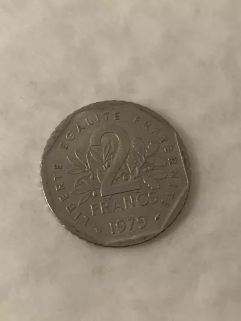 Münze Frankreich 2 Francs 1979 Republique Francaise