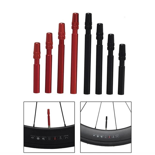 Valves OMP Aluminium Rouge - Pack De 4, Légères Et Résistantes, Pour Jantes Performance