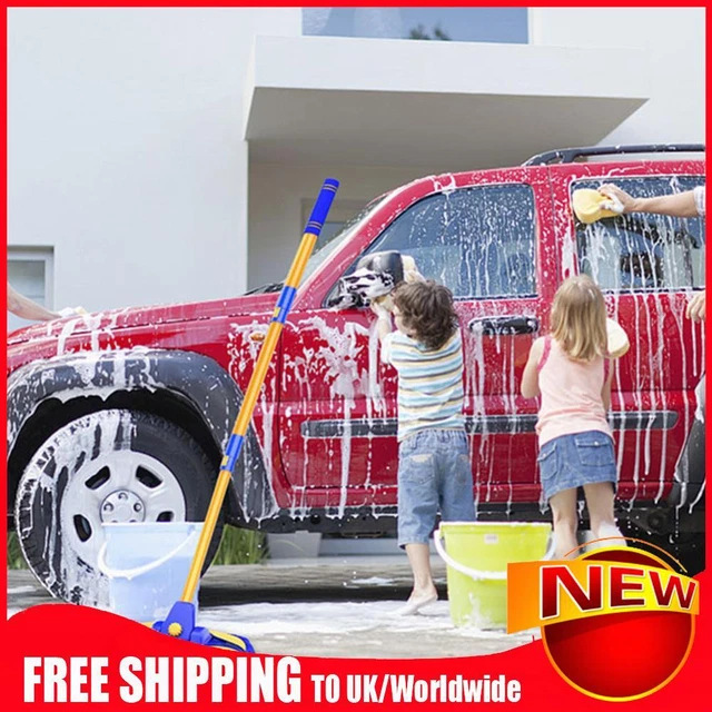 Car Detailing Brush Chenille Car Mop Head Wipe Mop Auto Accessory (Blue)