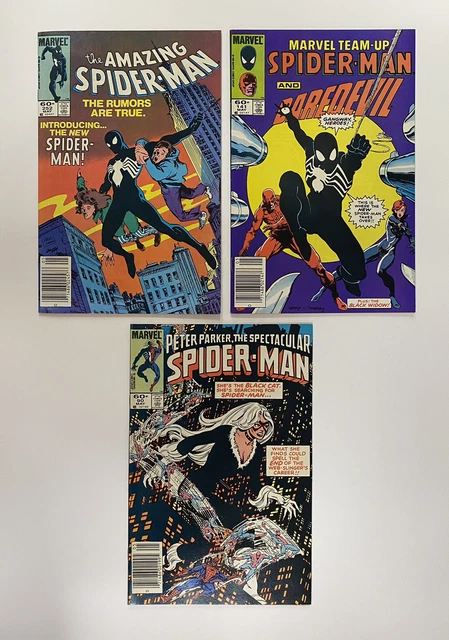Amazing Spider-Man 252, Marvel Team-up 141, Spectacular Spider-Man 90.
