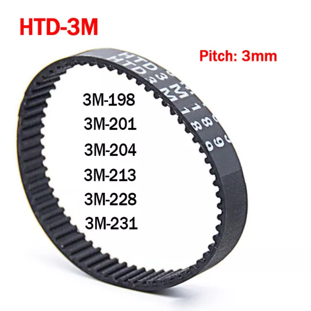 1x HTD3-M-201/204/213/228/231 Synchronous Belt Sprocket Close Loop Width 10/15mm