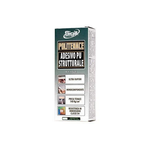 Sigill politenace adesivo poliuretanico strutturale beige 60 ml incollaggi forti