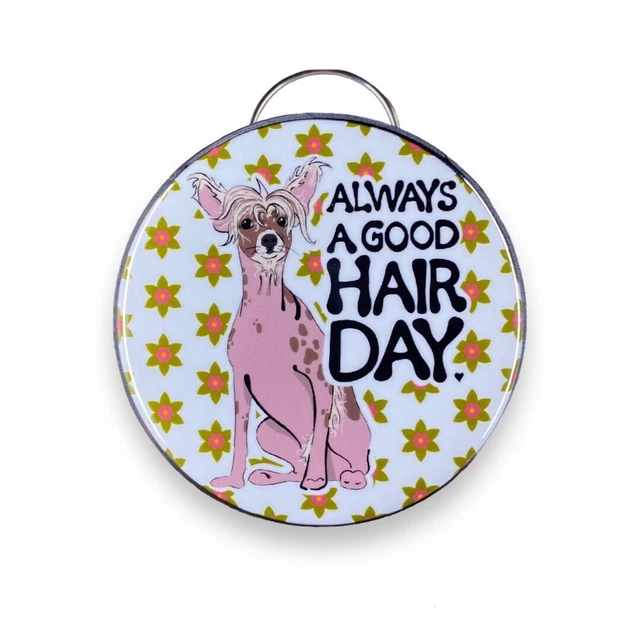 Chinese Crested Bottle Opener Keychain Handmade Dog Portrait Accessories Gift